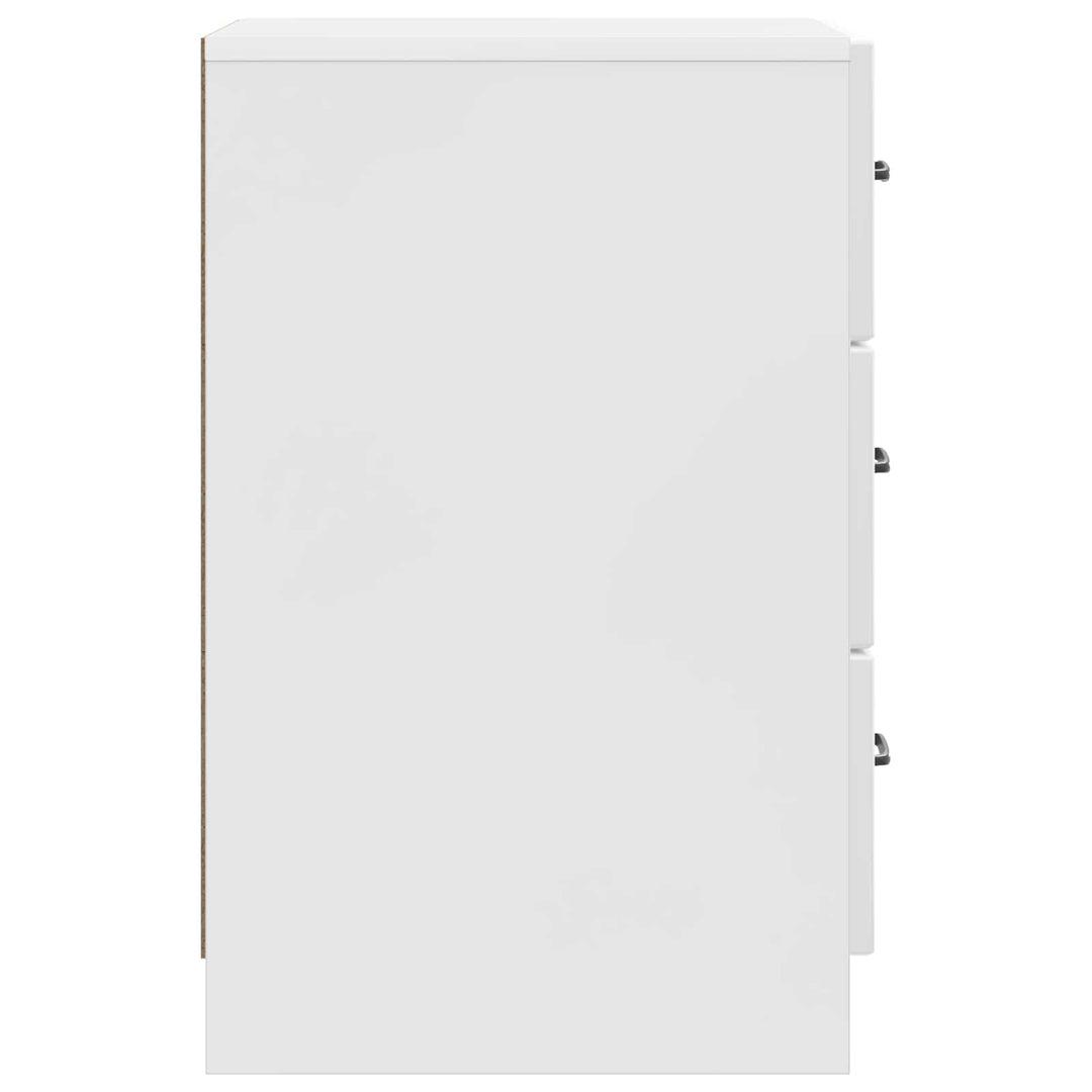 Natskab Hvid højglans 43 x 41 x 63,5 cm Konstrueret træ