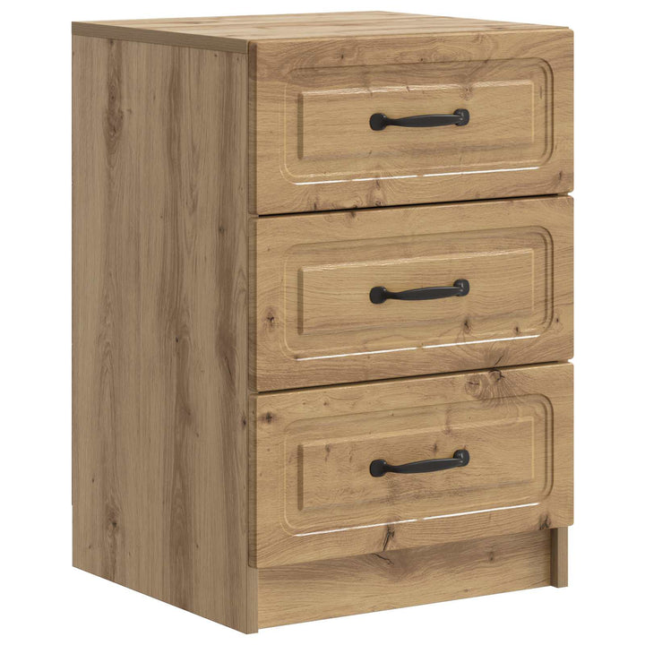 Natskab med skuffe Artisan-eg 43 x 41 x 63,5 cm Konstrueret træ