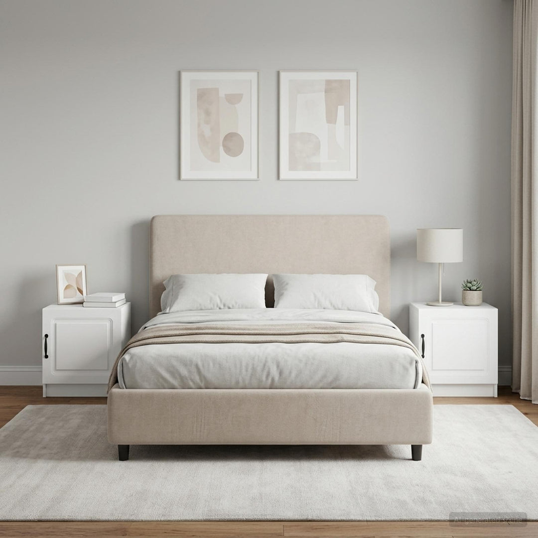 Natskab 2 pcs Hvid 43 x 34,5 x 47 cm Konstrueret træ