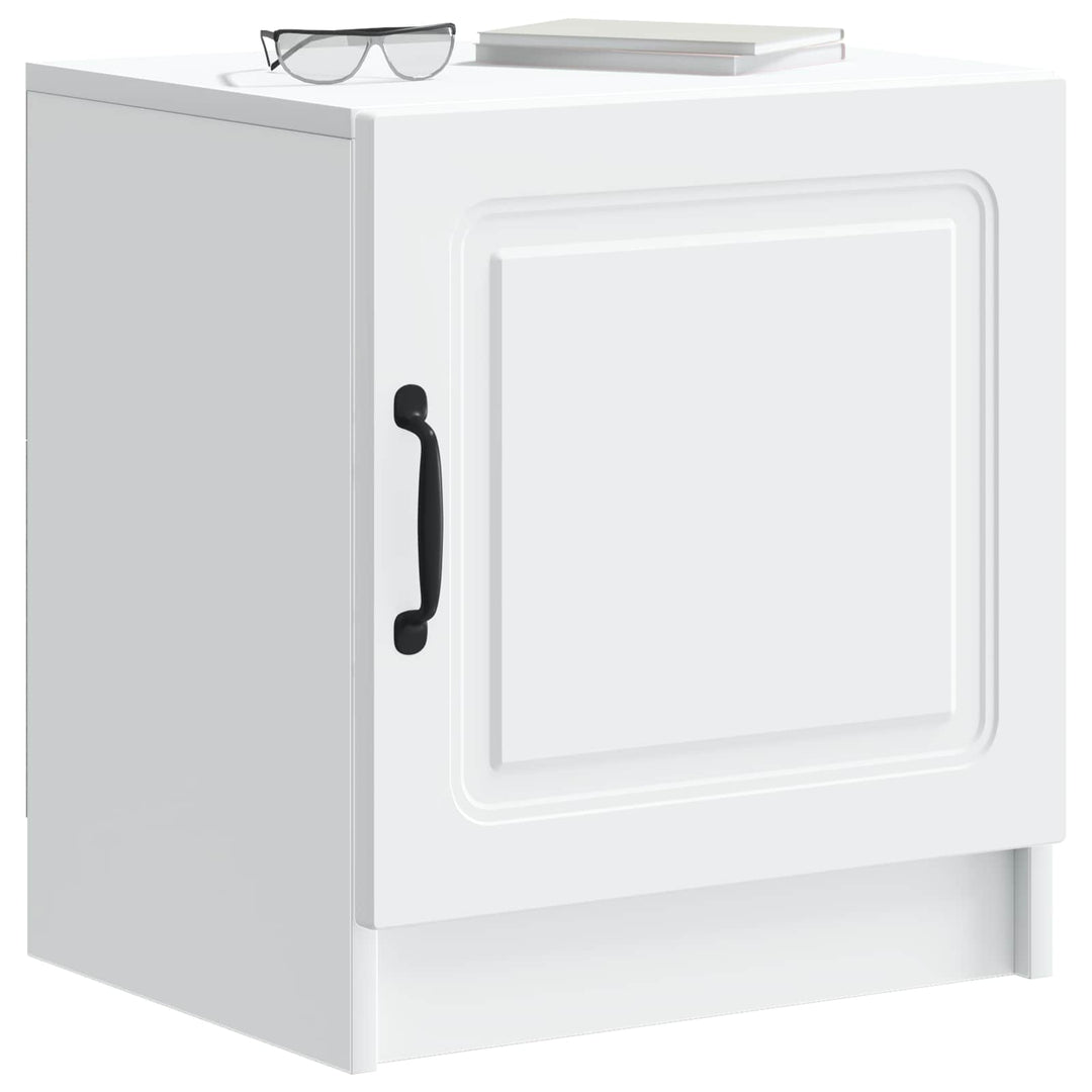 Natskab 2 pcs Hvid 43 x 34,5 x 47 cm Konstrueret træ