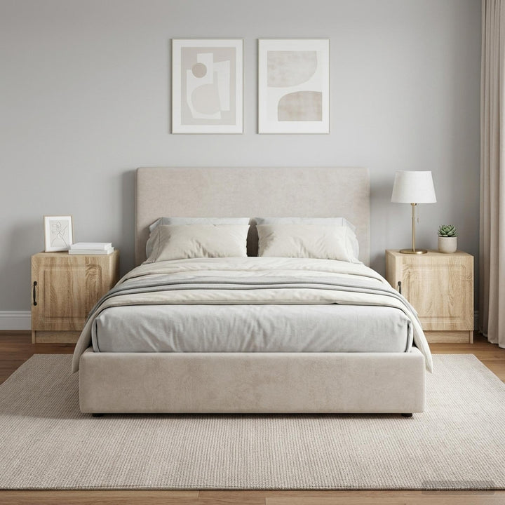 Natskab 2 pcs Sonoma-eg 43 x 34,5 x 47 cm Konstrueret træ