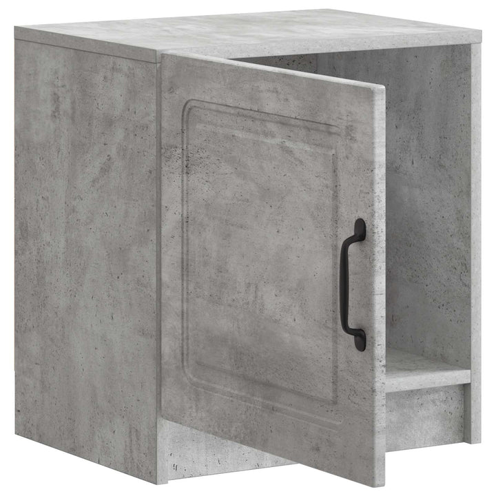 Natskab 2 pcs Betongrå 43 x 34,5 x 47 cm Konstrueret træ
