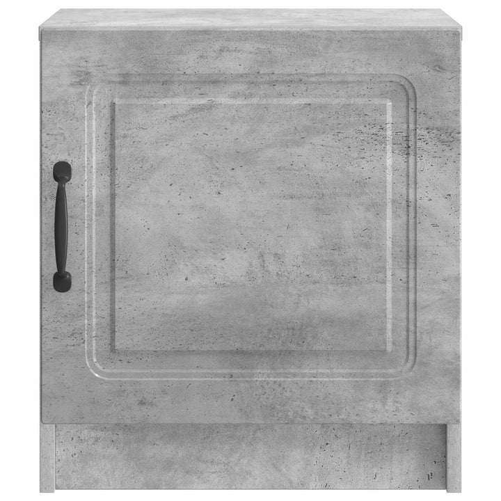 Natskab 2 pcs Betongrå 43 x 34,5 x 47 cm Konstrueret træ
