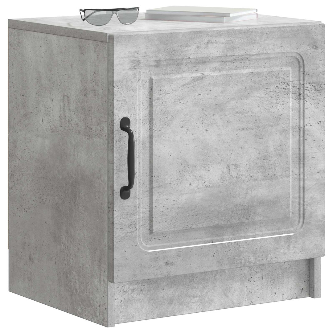 Natskab 2 pcs Betongrå 43 x 34,5 x 47 cm Konstrueret træ