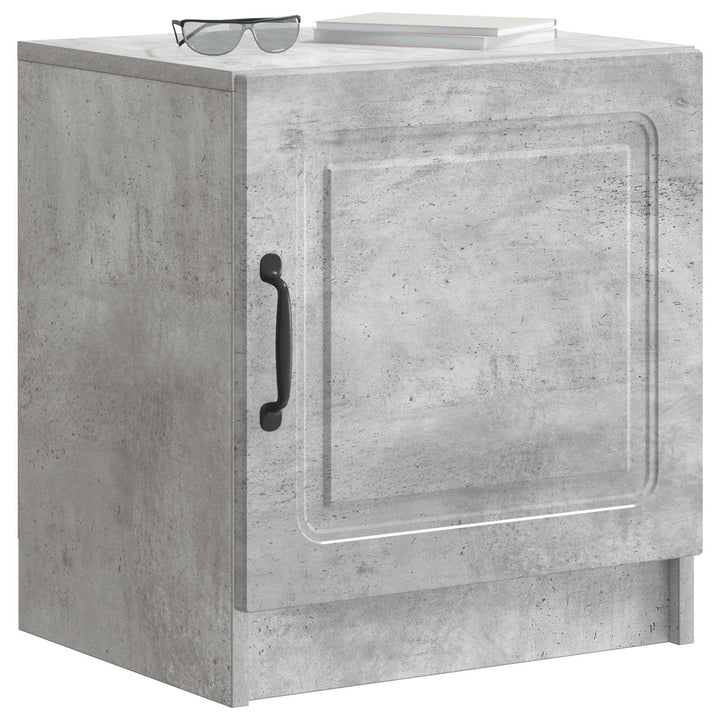 Natskab 2 pcs Betongrå 43 x 34,5 x 47 cm Konstrueret træ