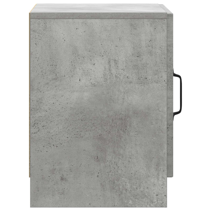 Natskab 2 pcs Betongrå 43 x 34,5 x 47 cm Konstrueret træ