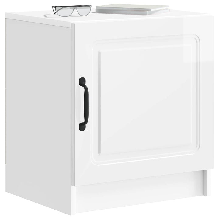 Natskab 2 pcs Hvid højglans 43 x 34,5 x 47 cm Konstrueret træ