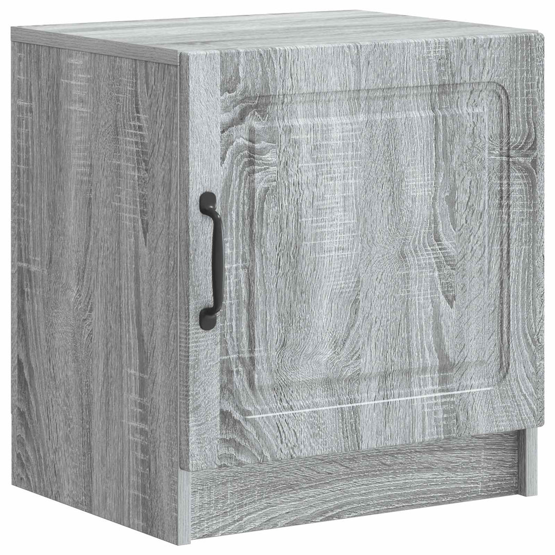 Natskab 2 pcs Grå sonoma-eg 43 x 34,5 x 47 cm Konstrueret træ