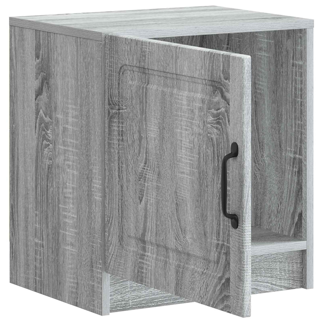 Natskab 2 pcs Grå sonoma-eg 43 x 34,5 x 47 cm Konstrueret træ