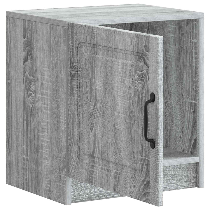 Natskab 2 pcs Grå sonoma-eg 43 x 34,5 x 47 cm Konstrueret træ