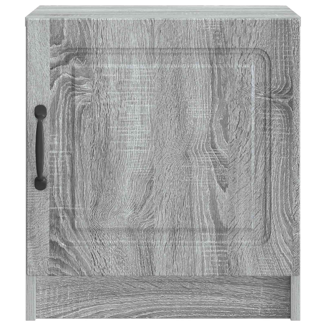 Natskab 2 pcs Grå sonoma-eg 43 x 34,5 x 47 cm Konstrueret træ