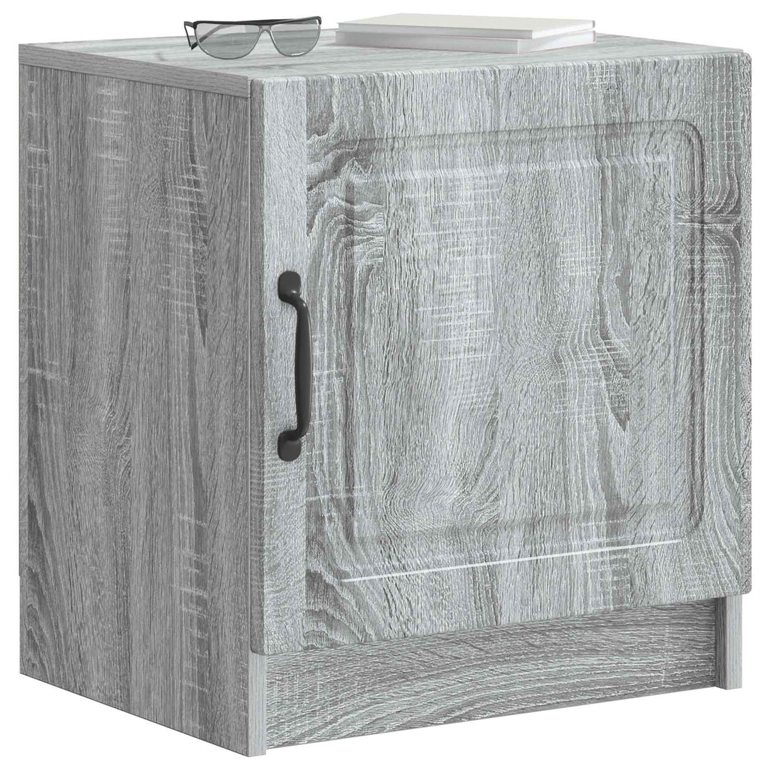 Natskab 2 pcs Grå sonoma-eg 43 x 34,5 x 47 cm Konstrueret træ