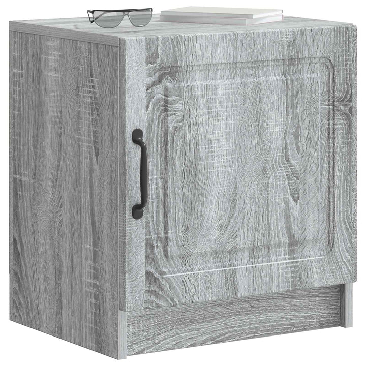 Natskab 2 pcs Grå sonoma-eg 43 x 34,5 x 47 cm Konstrueret træ