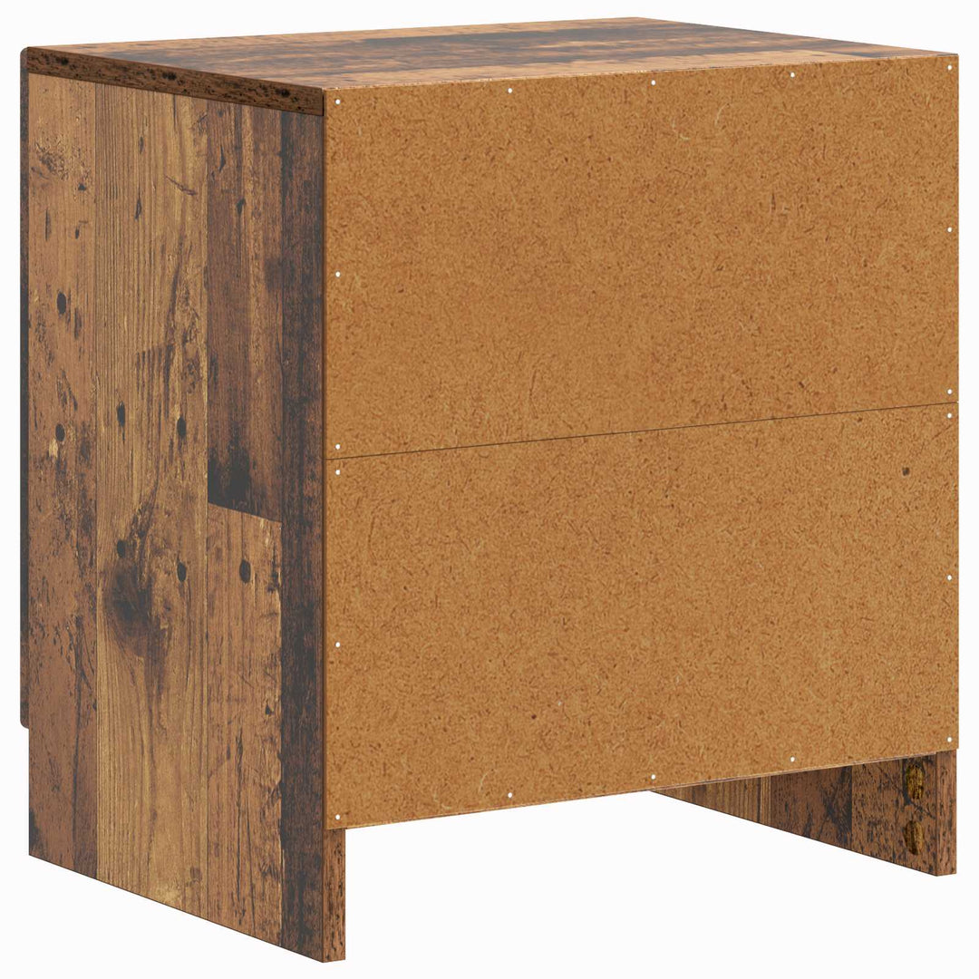 Natskab 2 pcs Gammelt træ 43 x 34,5 x 47 cm Konstrueret træ