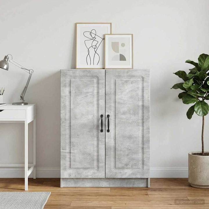 Sideboard Betongrå 66 x 34,5 x 87 cm Konstrueret træ