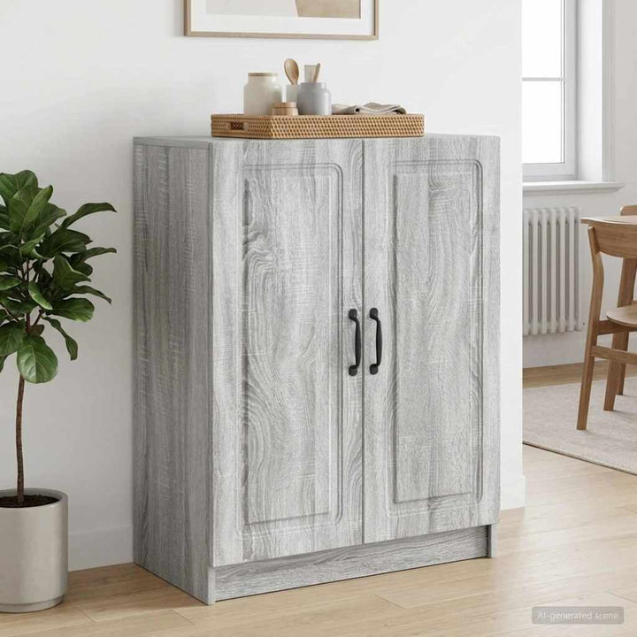 Sideboard Grå sonoma-eg 66 x 34,5 x 87 cm Konstrueret træ