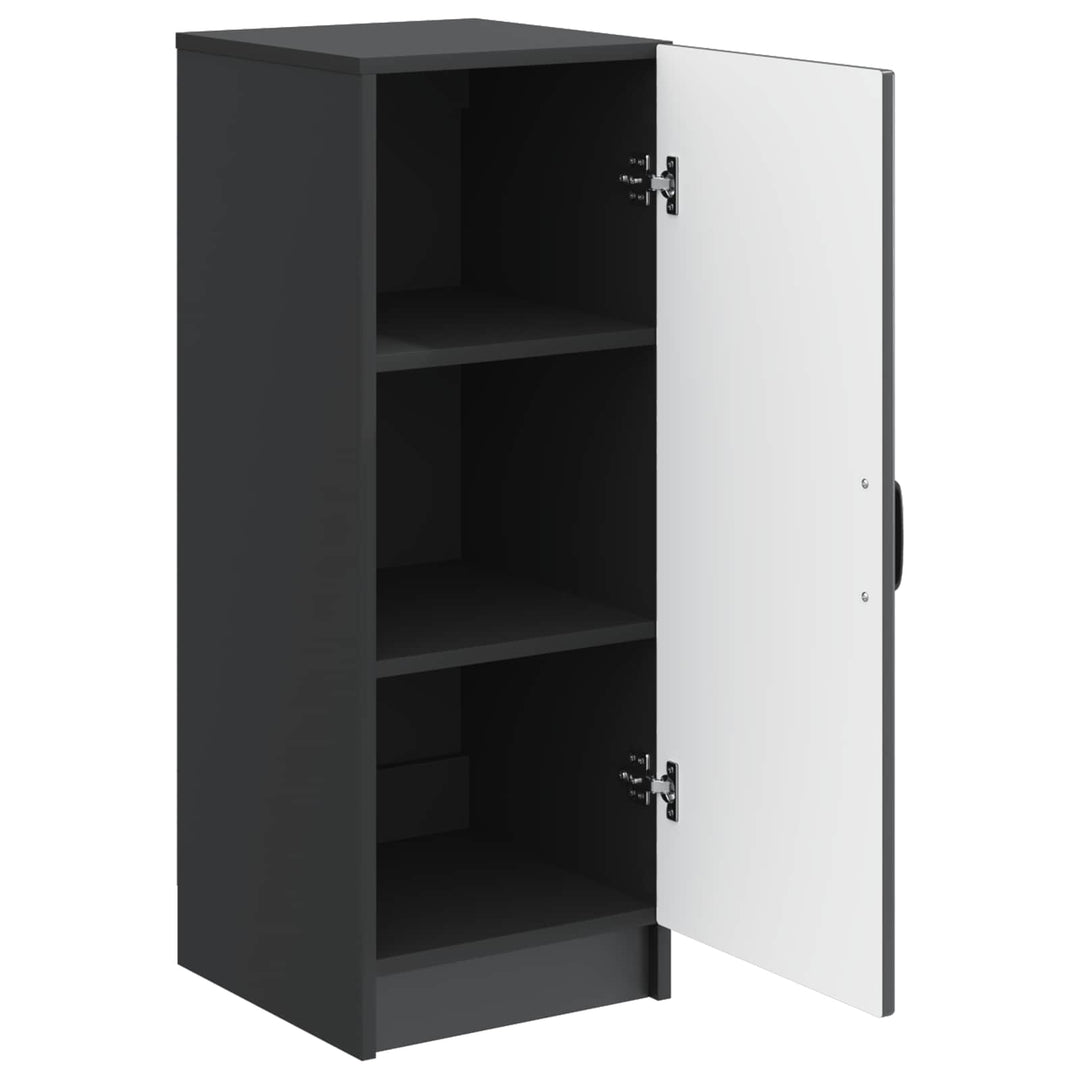 Sideboard Sort 33 x 34,5 x 87 cm Konstrueret træ