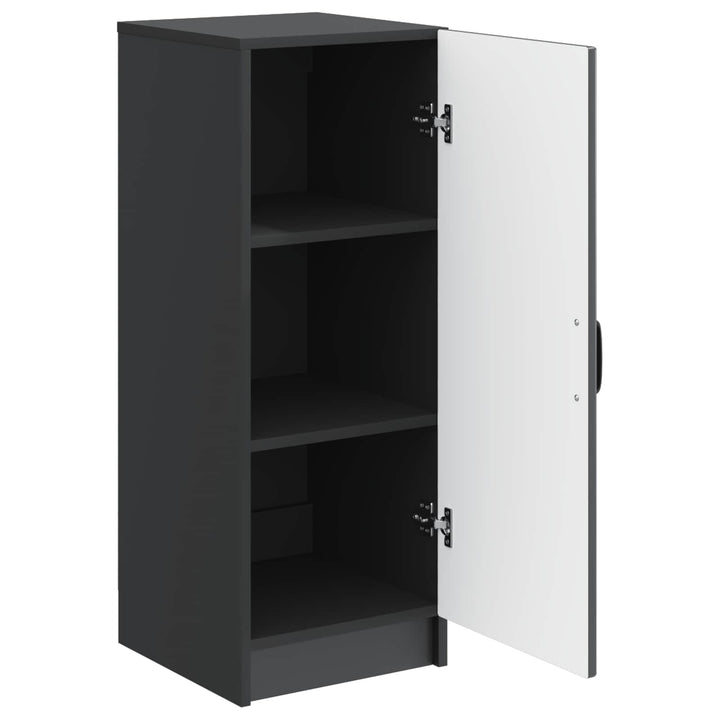Sideboard Sort 33 x 34,5 x 87 cm Konstrueret træ