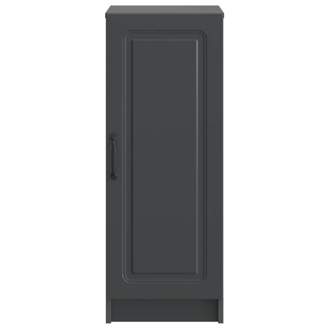 Sideboard Sort 33 x 34,5 x 87 cm Konstrueret træ