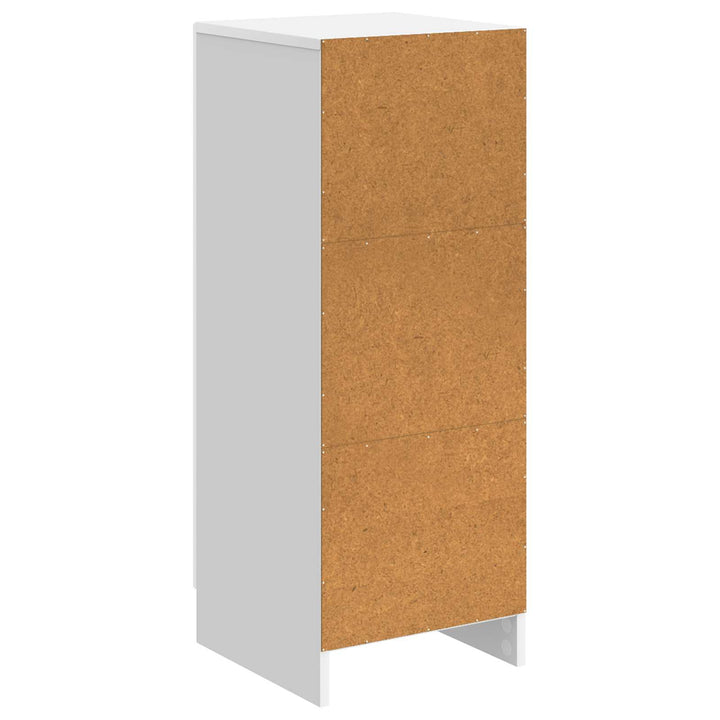 Sideboard Hvid højglans 33 x 34,5 x 87 cm Konstrueret træ