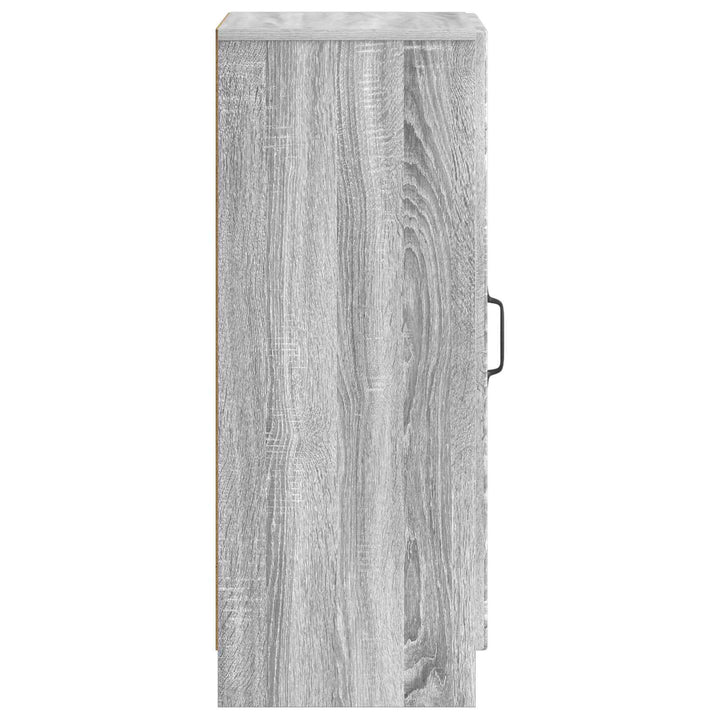 Sideboard Grå sonoma-eg 33 x 34,5 x 87 cm Konstrueret træ