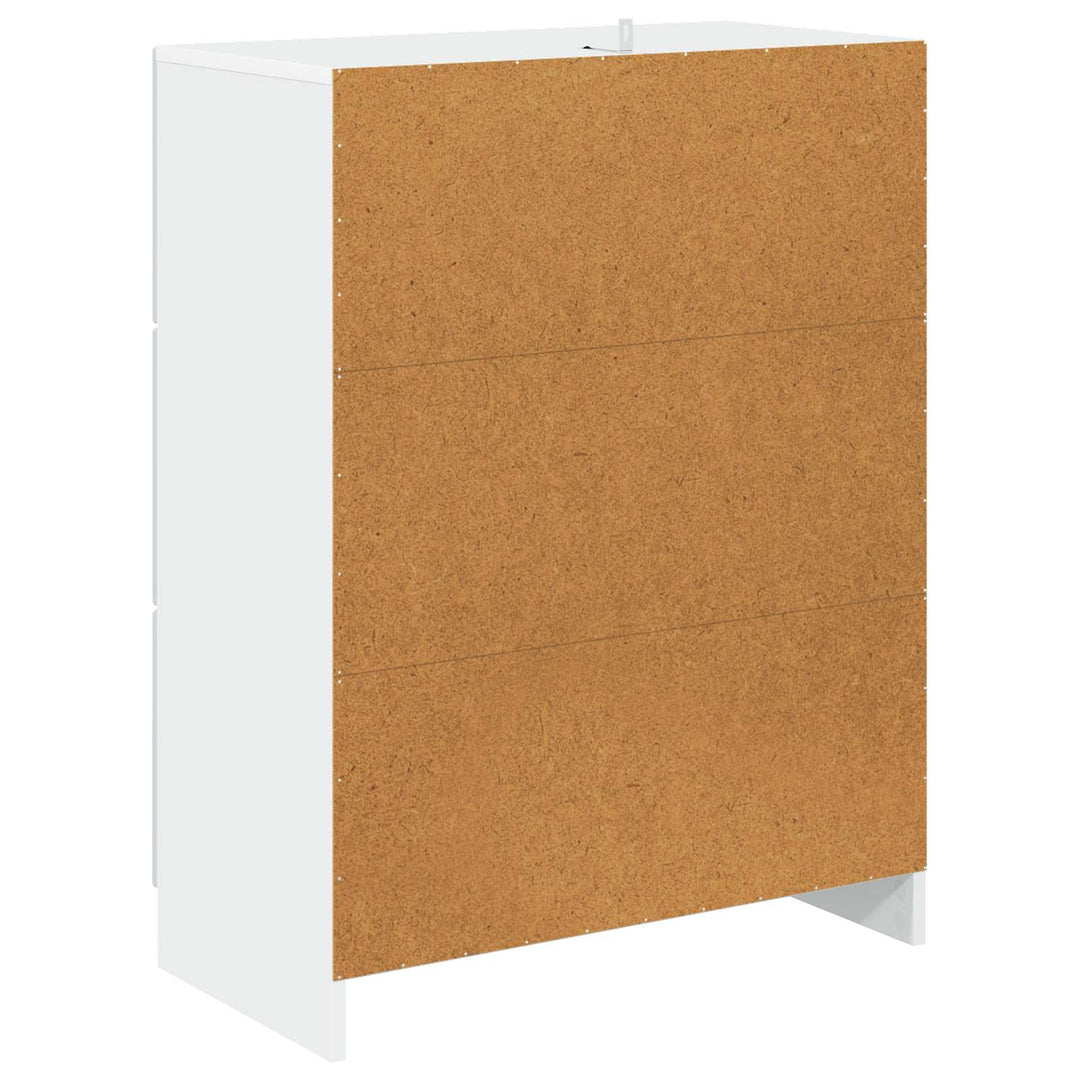 Skuffeskab Hvid 66 x 34,5 x 87 cm Konstrueret træ
