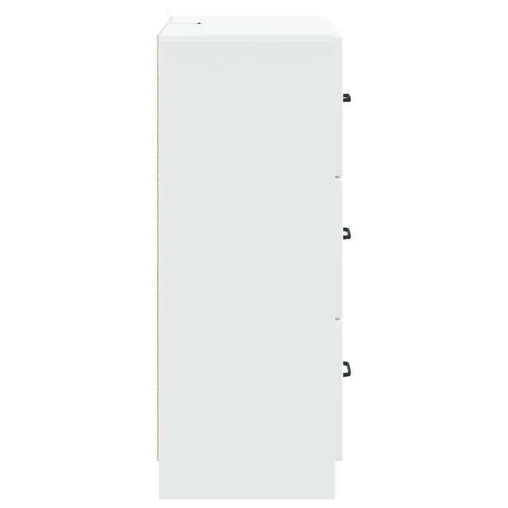 Skuffeskab Hvid 66 x 34,5 x 87 cm Konstrueret træ