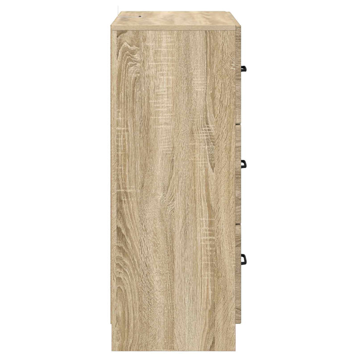 Skuffeskab Sonoma-eg 66 x 34,5 x 87 cm Konstrueret træ