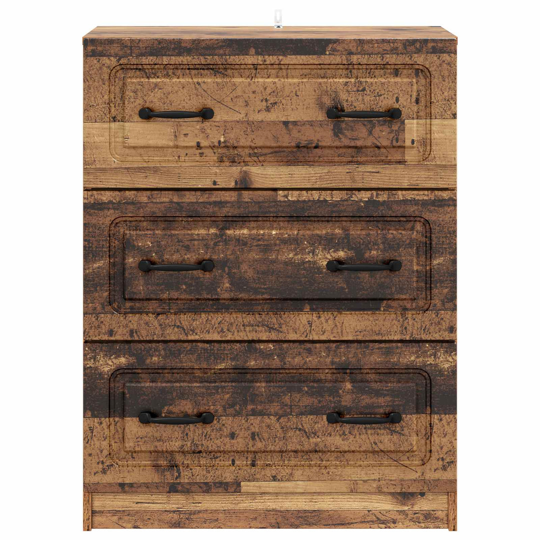 Skuffeskab Gammelt træ 66 x 34,5 x 87 cm Konstrueret træ