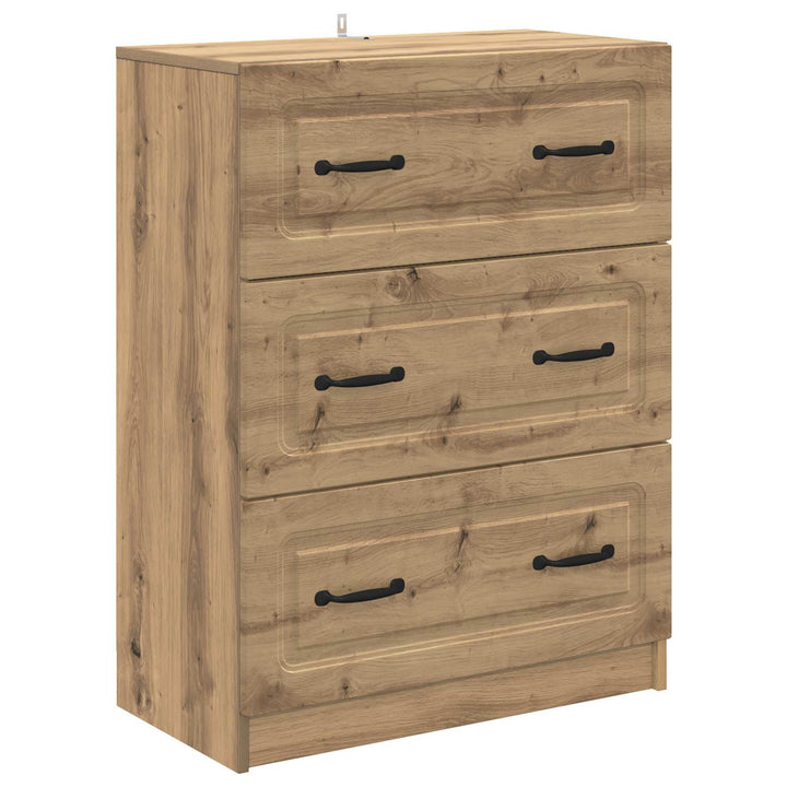 Skuffeskab 66 x 34,5 x 87 cm Konstrueret træ Artisan-eg