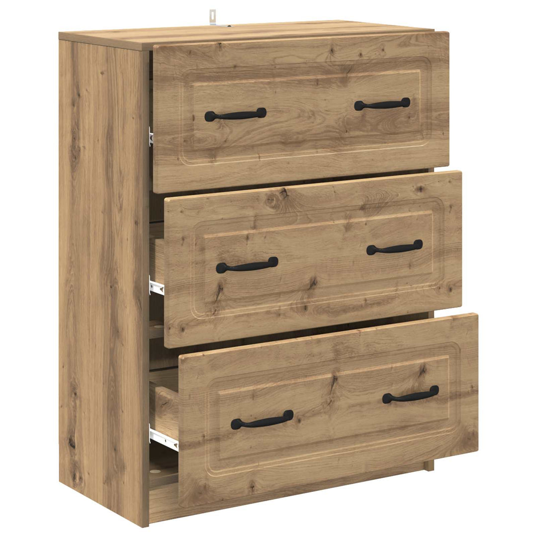 Skuffeskab 66 x 34,5 x 87 cm Konstrueret træ Artisan-eg