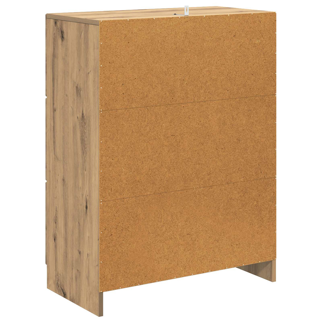Skuffeskab 66 x 34,5 x 87 cm Konstrueret træ Artisan-eg