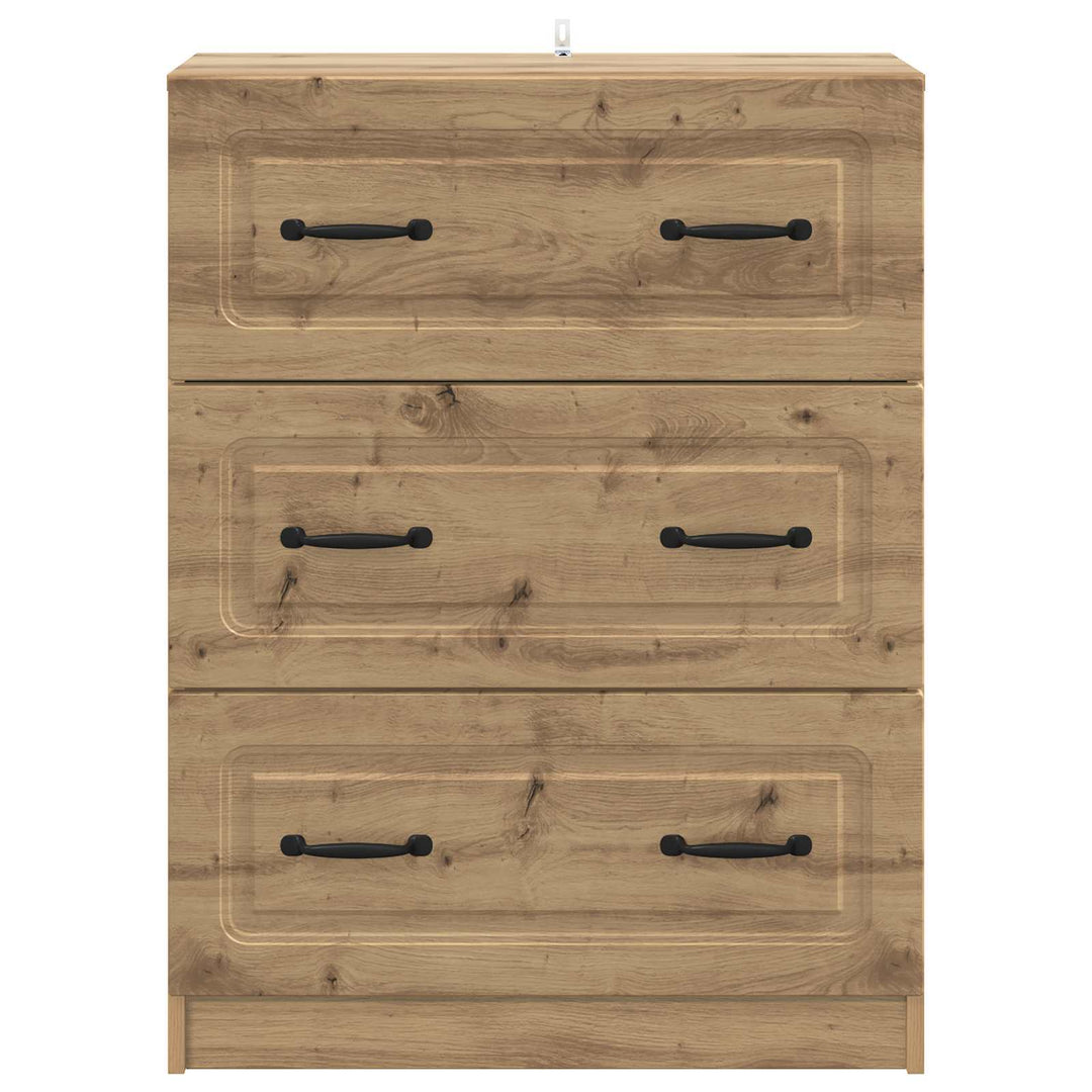 Skuffeskab 66 x 34,5 x 87 cm Konstrueret træ Artisan-eg