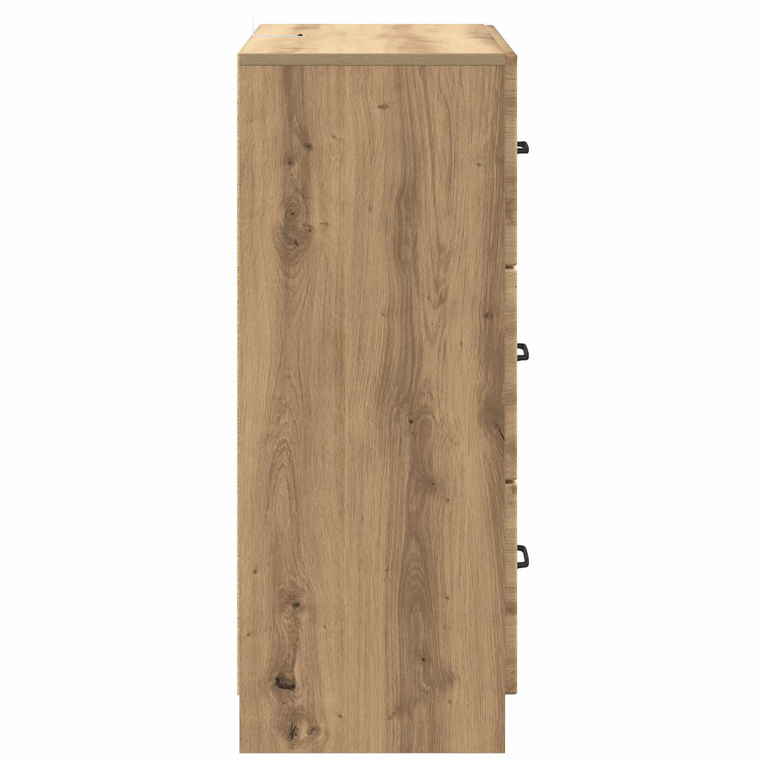 Skuffeskab 66 x 34,5 x 87 cm Konstrueret træ Artisan-eg