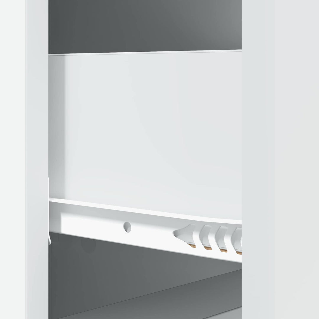 Skuffeskab Hvid 33 x 34,5 x 87 cm Konstrueret træ