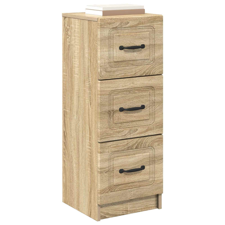 Skuffeskab Sonoma-eg 33 x 34,5 x 87 cm Konstrueret træ