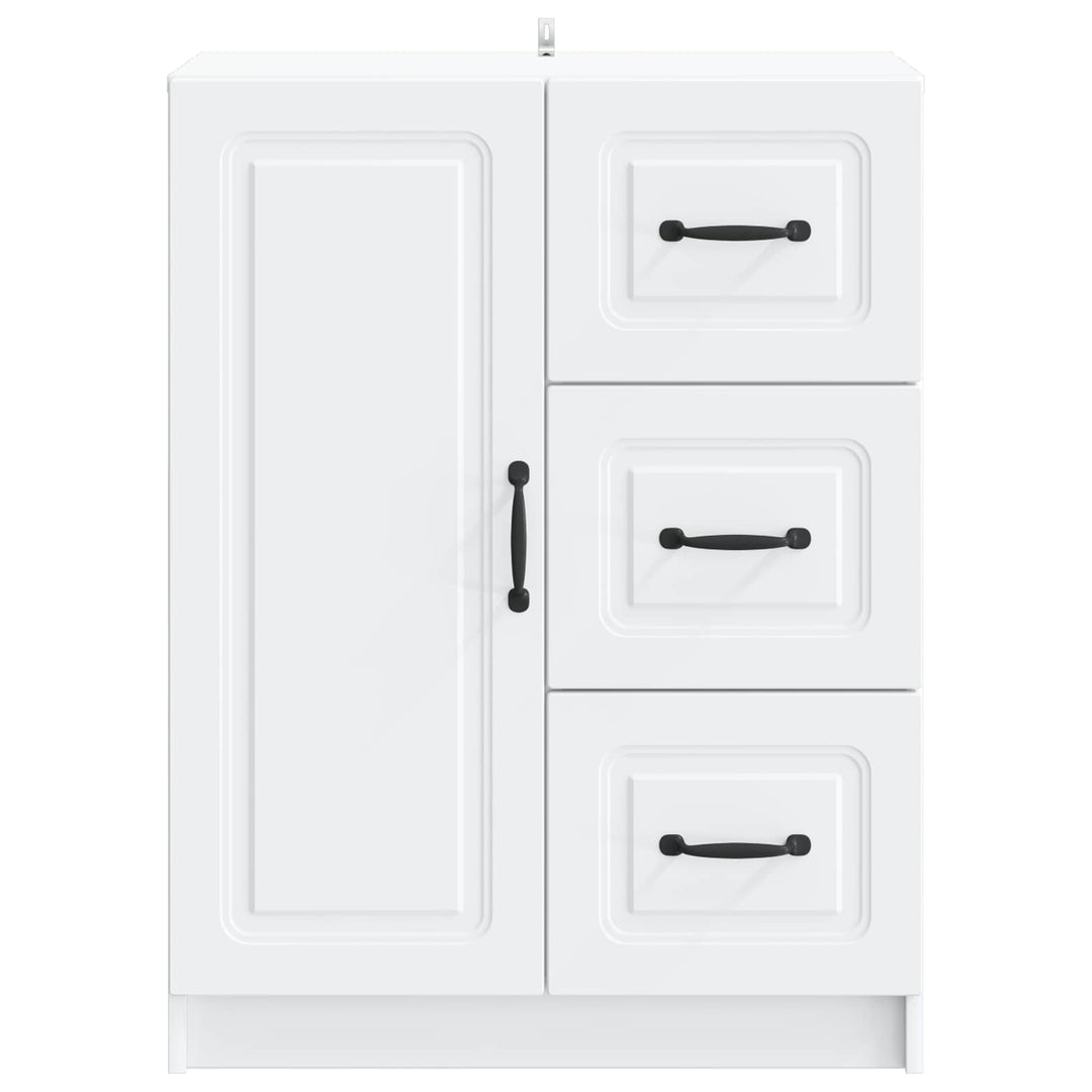Sideboard Hvid 66 x 34,5 x 87 cm Konstrueret træ