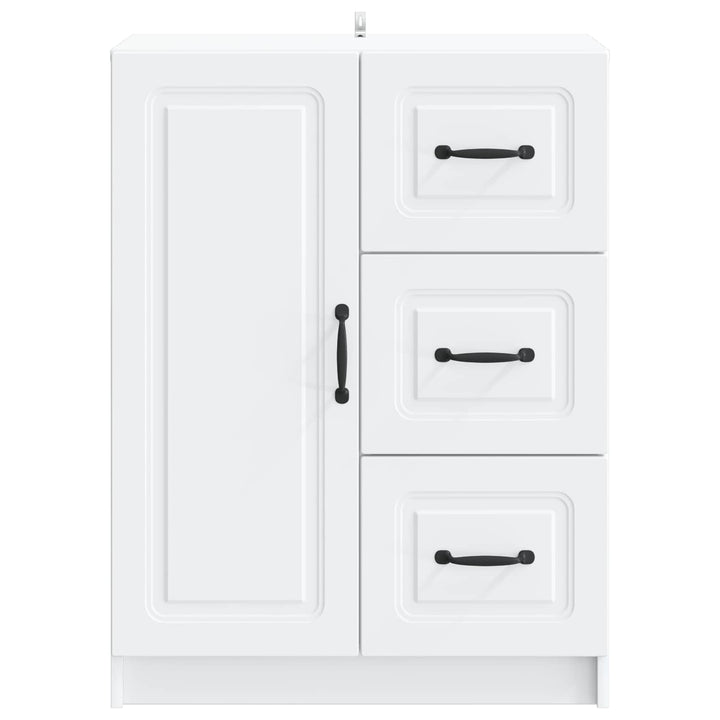 Sideboard Hvid 66 x 34,5 x 87 cm Konstrueret træ