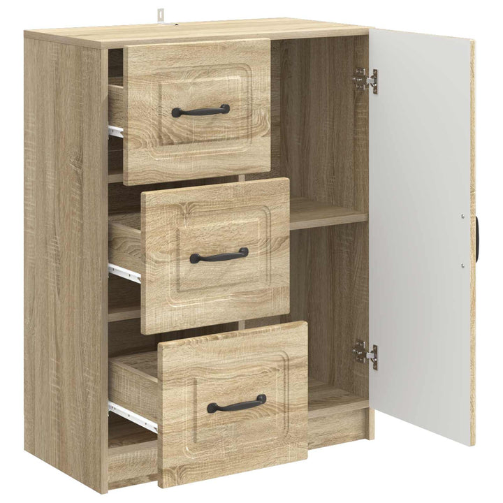 Sideboard Sonoma-eg 66 x 34,5 x 87 cm Konstrueret træ