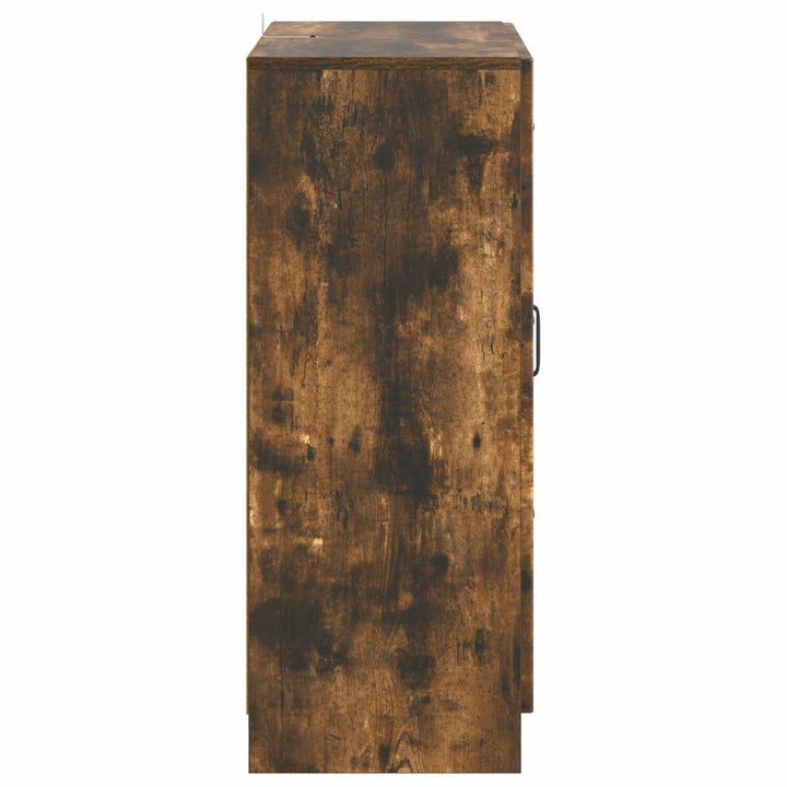 Sideboard med skuffe Røget eg 66 x 34,5 x 87 cm Konstrueret træ
