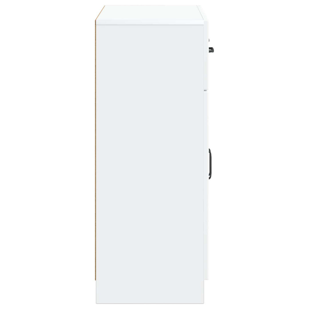 Sideboard Hvid 66 x 34,5 x 87 cm Konstrueret træ