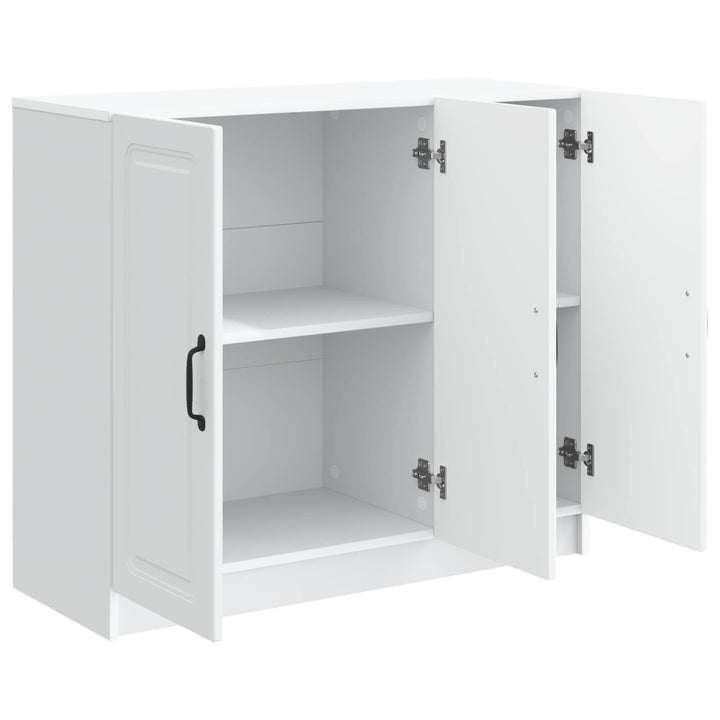Sideboard Hvid 89 x 34,5 x 77 cm Konstrueret træ