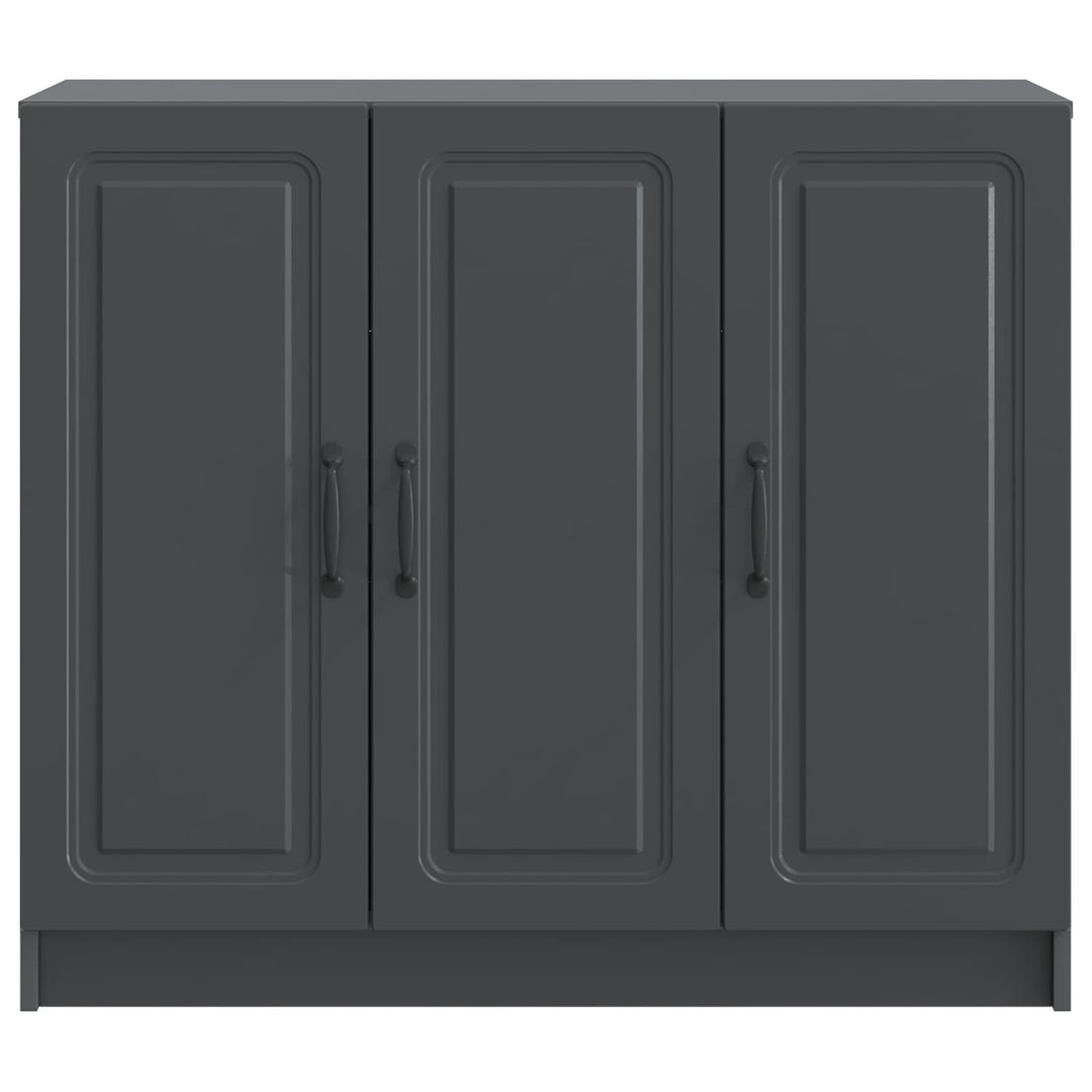Sideboard Sort 89 x 34,5 x 77 cm Konstrueret træ