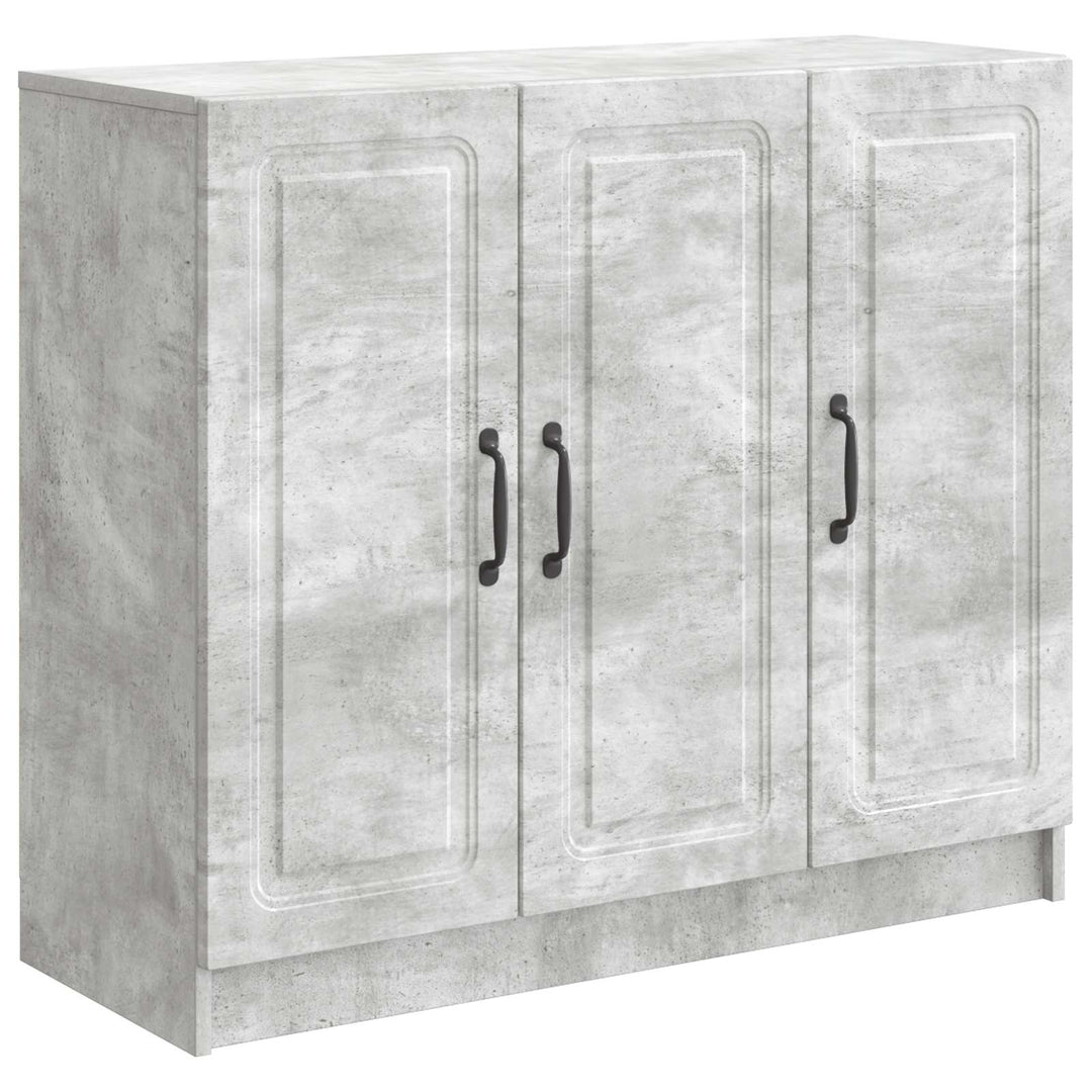 Sideboard Betongrå 89 x 34,5 x 77 cm Konstrueret træ