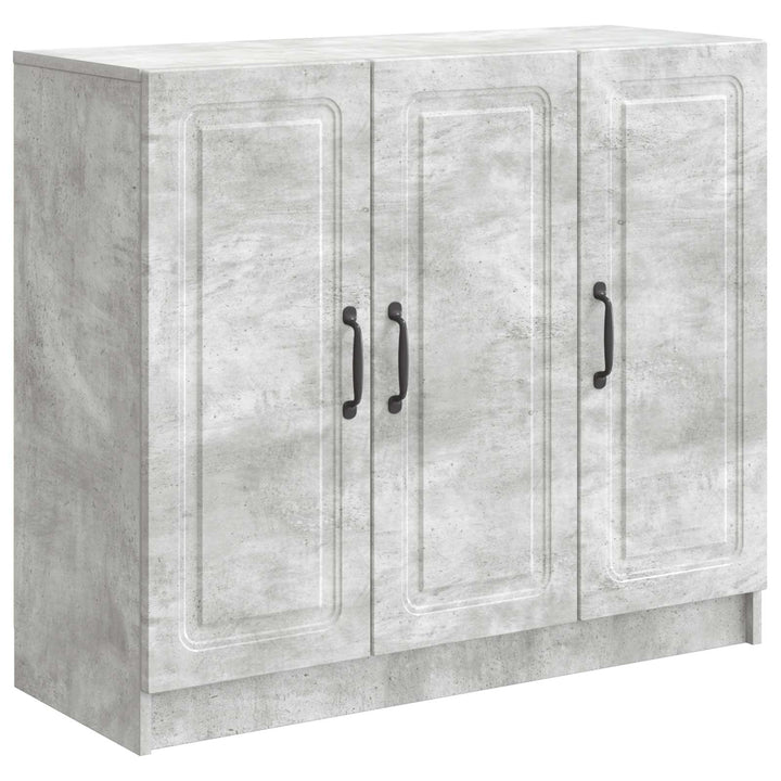 Sideboard Betongrå 89 x 34,5 x 77 cm Konstrueret træ