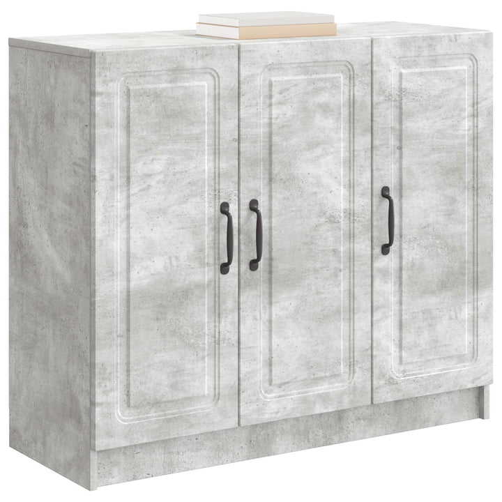 Sideboard Betongrå 89 x 34,5 x 77 cm Konstrueret træ