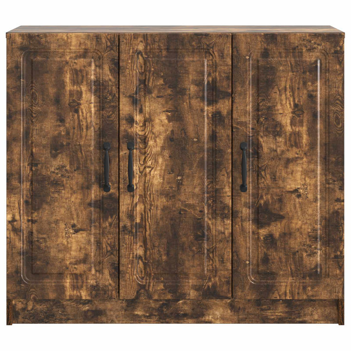 Sideboard Røget eg 89 x 34,5 x 77 cm Konstrueret træ