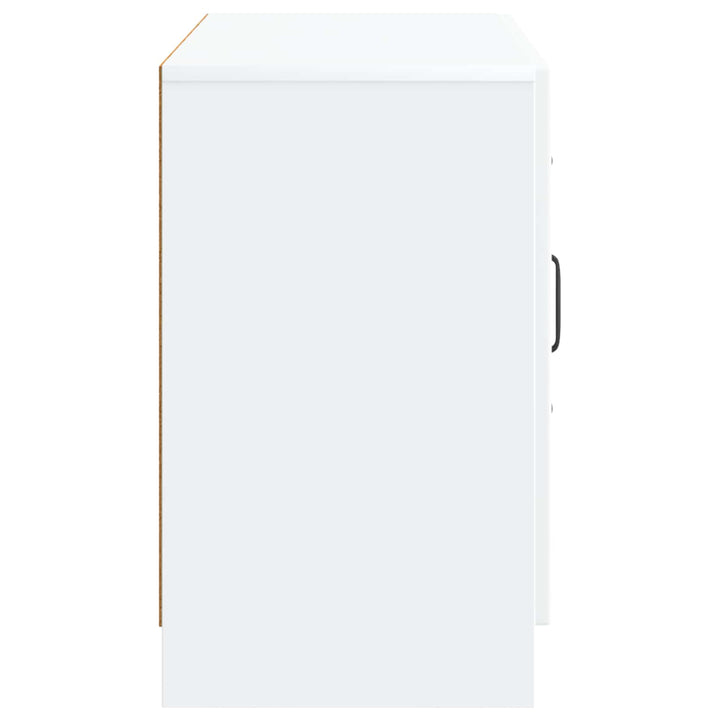 Sideboard med skuffe Hvid 89 x 34,5 x 57 cm Konstrueret træ