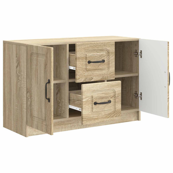 Sideboard Sonoma-eg 89 x 34,5 x 57 cm Konstrueret træ