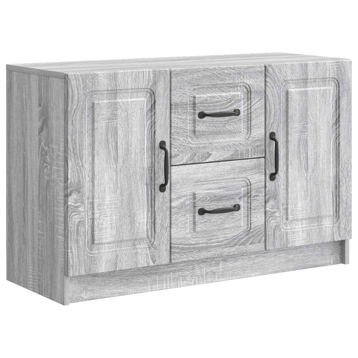 Sideboard Grå sonoma-eg 89 x 34,5 x 57 cm Konstrueret træ